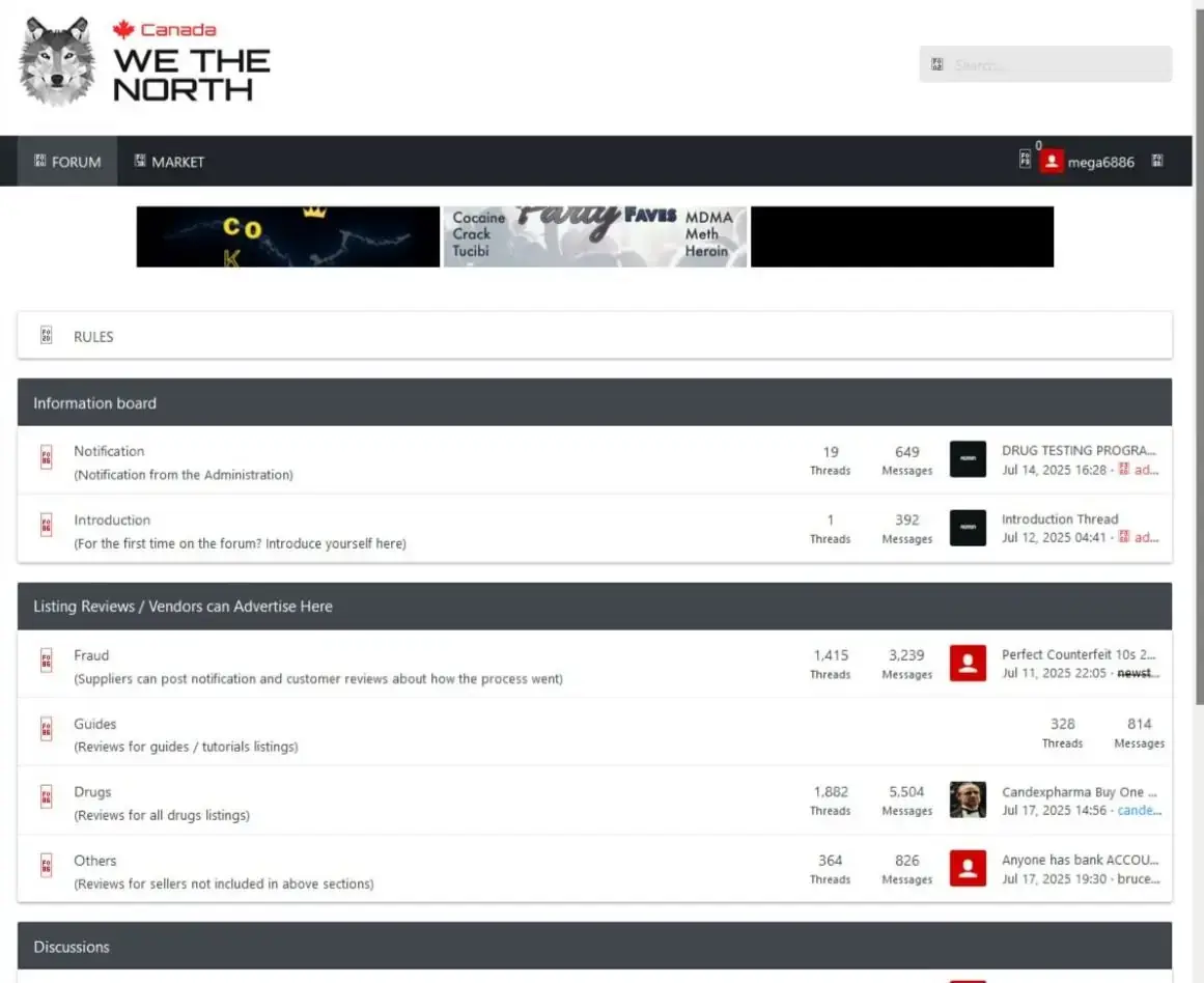 Full We The North marketplace screenshot shown without cropping